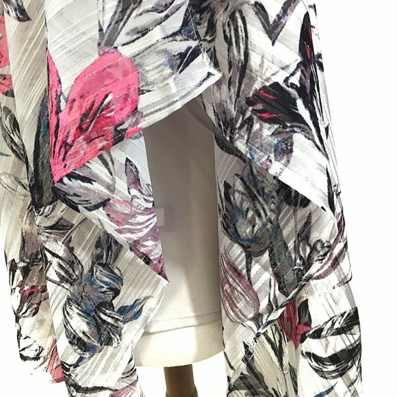 Jennifer Lopez Vibrant Oasis Cold Shoulder Top XS - Picture 5 of 8